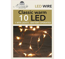 LED INDOOR KOPERDRAAD 10L/1M LED CLASSIC - INCL 2x KNOOPCELBATTERIJ