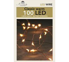 LED INDOOR KOPERDRAAD 100L/5M LED CLASSIC - WERKT OP 3XAA