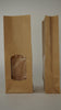 100 paper bags 10+5.5x29cm 400ml with window