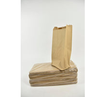 Pak a 250 papieren zak gerecycled bruin 17+7x35cm 70gr.