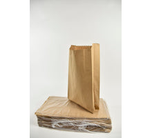 Pak a 150 papieren zak gerecycled bruin 24+8x42cm 70gr.