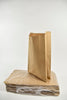 Pack of 100 recycled brown paper bags 24+8x42cm 70gr.