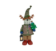 Kerstman rendier 94cm met muziek en LED
