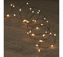 B.O.T. LED WIRE 6/18H TIMER ZWART DRAAD 40L/2M LED WARM WIT