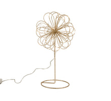 Bloem draad goud 25LED 14x28cm timer