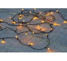 B.O.T. LED LIGHTS 200L/15M CLASSIC MET TIMER 6/18U - 50CM AANLOOPSNOER ZWART 4XAA/IP44