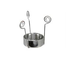pc. tealight cup/hanging 6.5 cm silver 42 mm