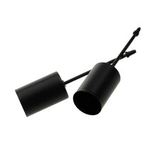 pb. 4 thin candle holders/pick black Ø 2.5 cm/6 cm