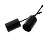 pm. 4 thin candle holders/pick black Ø 2.5 cm/6 cm
