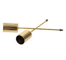 pb. 4 thin candle holders/pick gold Ø 2.5 cm/12 cm