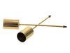 pb. 4 thin candle holders/pick gold Ø 2.5 cm/12 cm
