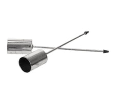 pb. 4 thin candle holders/pick silver Ø 2.5 cm/12 cm