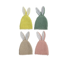 Eierwarmer konijnenoren 15,5cm 4 assortie