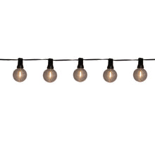 10 PARTYLIGHTS 4X4CM LED CLASSIC FILAMENT 5M/3M BLACK PVC LE