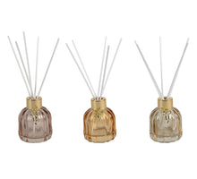 Geurdiffuser lines goud 50ml Ø6,5x21cm incl. 5 stok 3 assortie