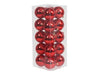 cb. 20 plastic balls red shiny 80 mm