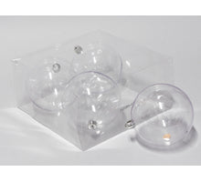 cb. 4 plastic balls clear 120mm