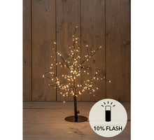 BOOM 240LED FLASH CLASSIC WARM IP44 TRAFO HOOGTE 60 CM ZWART - AAN / 8/16U TIMER / UIT / DIMMER