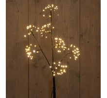 BLACK BRANCH DANDELION 7X20L/70CM LED CLASSIC WARM - 5M STARTER CORD