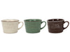 Mok 'Café Coffee' Ø10x6,2cm 260ml 3-ass