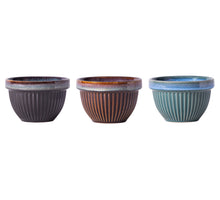 Schaaltje 'rib' Ø9*5.8cm 170ml 3 assortie