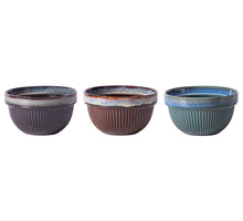 Schaaltje 'rib' Ø13,5*7,8cm 580ml 3 assortie