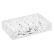PET 18x6 glitterstars/wire white 40 mm