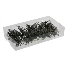 PET 12 glitter spider/wire pine green 8 cm