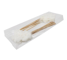 PET 24 glitter deco/stick white 14 cm