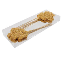 PET 24 glitter deco/stick saffron 14 cm