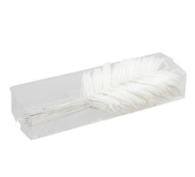 PET 8 glitter palm leaves/wire white 16 cm