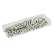 PET 8 glitter palm leaves/wire star dust 16 cm
