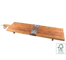 Serveerplank XXL bamboe 100x26x5,5cm