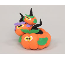 Oranje stoffen pompoen 12 cm