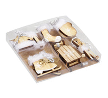 w/b. 6 wooden deco assorted brown 3,5 - 5,5 cm