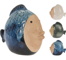 FISH PORCELAIN LARGE 21X12X21CM 3 ASSORTED