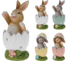 HAASJE IN EI PORSELEIN 5X4X9CM 4 ASSORTIE DESIGN