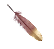 pb. 24 feathers/loose burgundy 18-20 cm