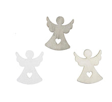 pb. 60 wooden angels 3 ass. natural/grey/white 3 cm