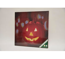 Pompoen canvas voor buiten (met LED) 40x40cm