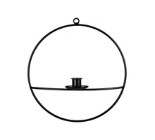 pc. 1 candle holder/hanging black Ø25 cm