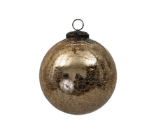 pc. 1 glass ball 'crackled' gold Ø20cm