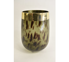 pc. 1 glass vase w/band 