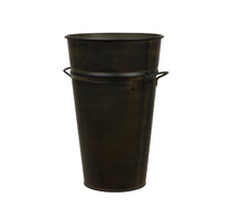 pc. 1 bucket w/ears black/yellow Ø19x31cm