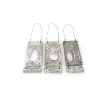 Cement hanging label 6x14.5x0.8cm 1pc mix A/3 Light grey