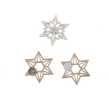 cb. 36 stuks wooden deco/loose white/natural 4 cm