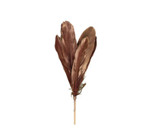 pb. 12 goose feathers/stick burgundy 58cm