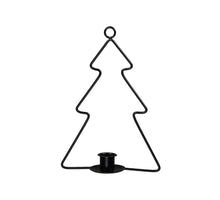 pc. 1 metal candle holder/hanger tree black 26 cm