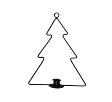 pc. 1 metal candle holder/hanger tree black 31 cm