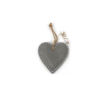 Cement heart hanger16.5x16.5x1.5cm Light grey
